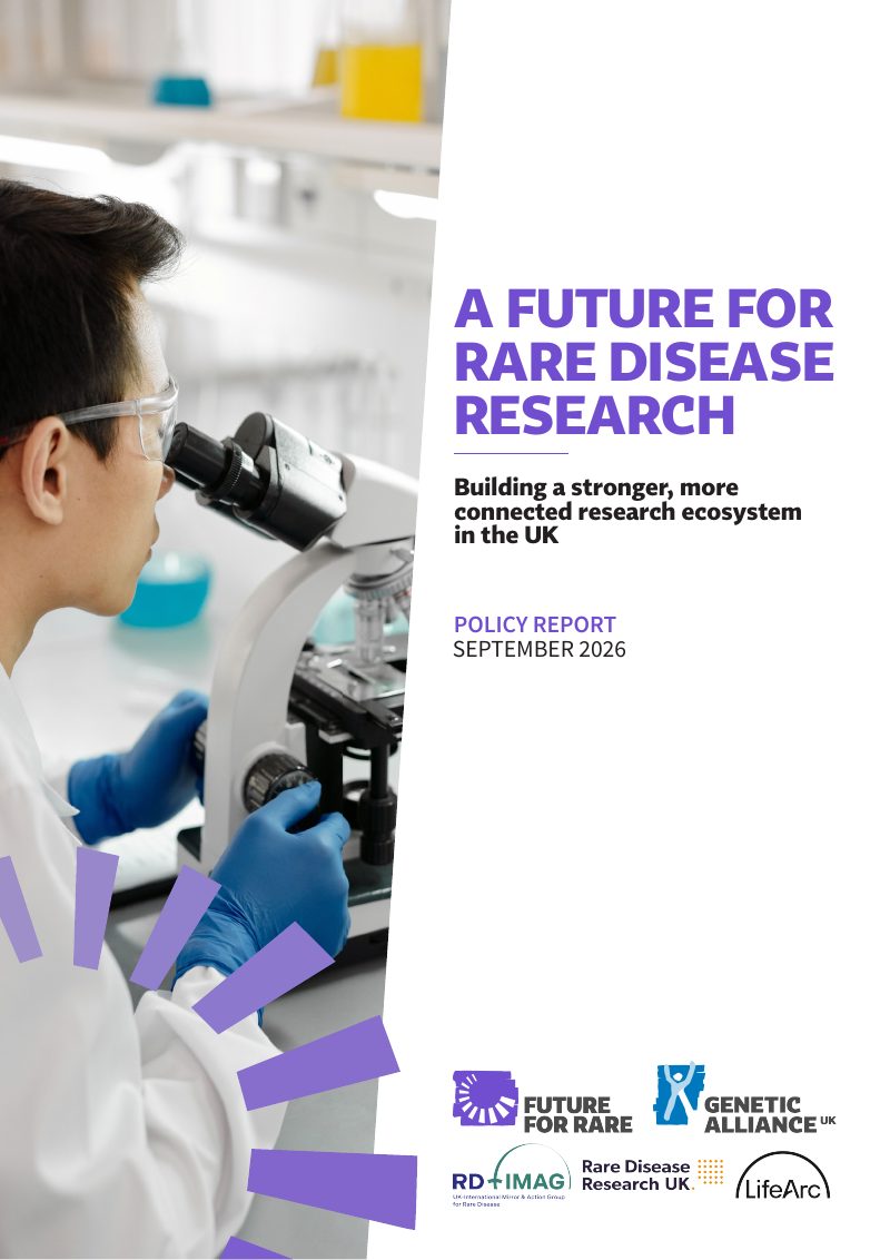 Report template cover: A Future for Rare Disease Research